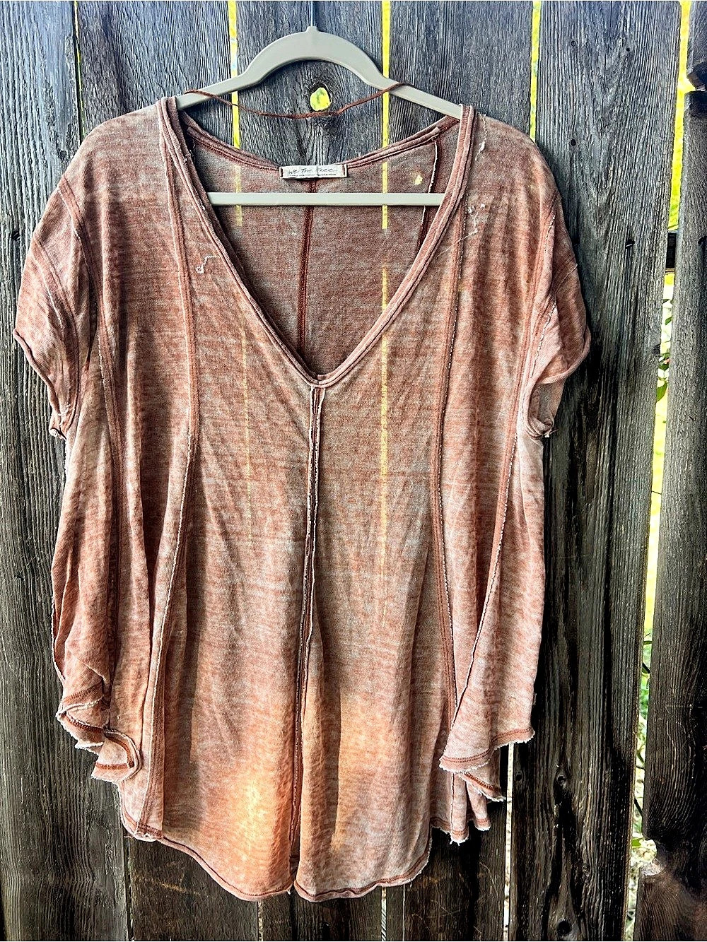 We The Free Brown V-Neck Tunic Like New